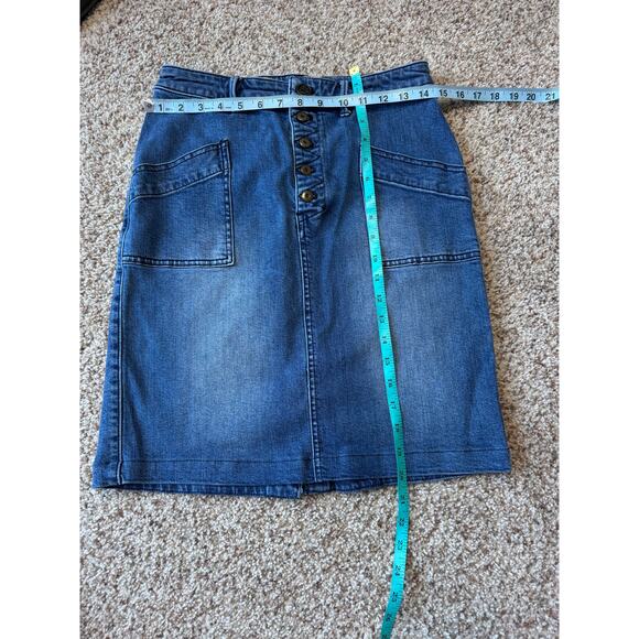 PILCRO & the Letterpress/Anthropologie Denim/Jean Skirt; size Women's 6 - Picture 4 of 10